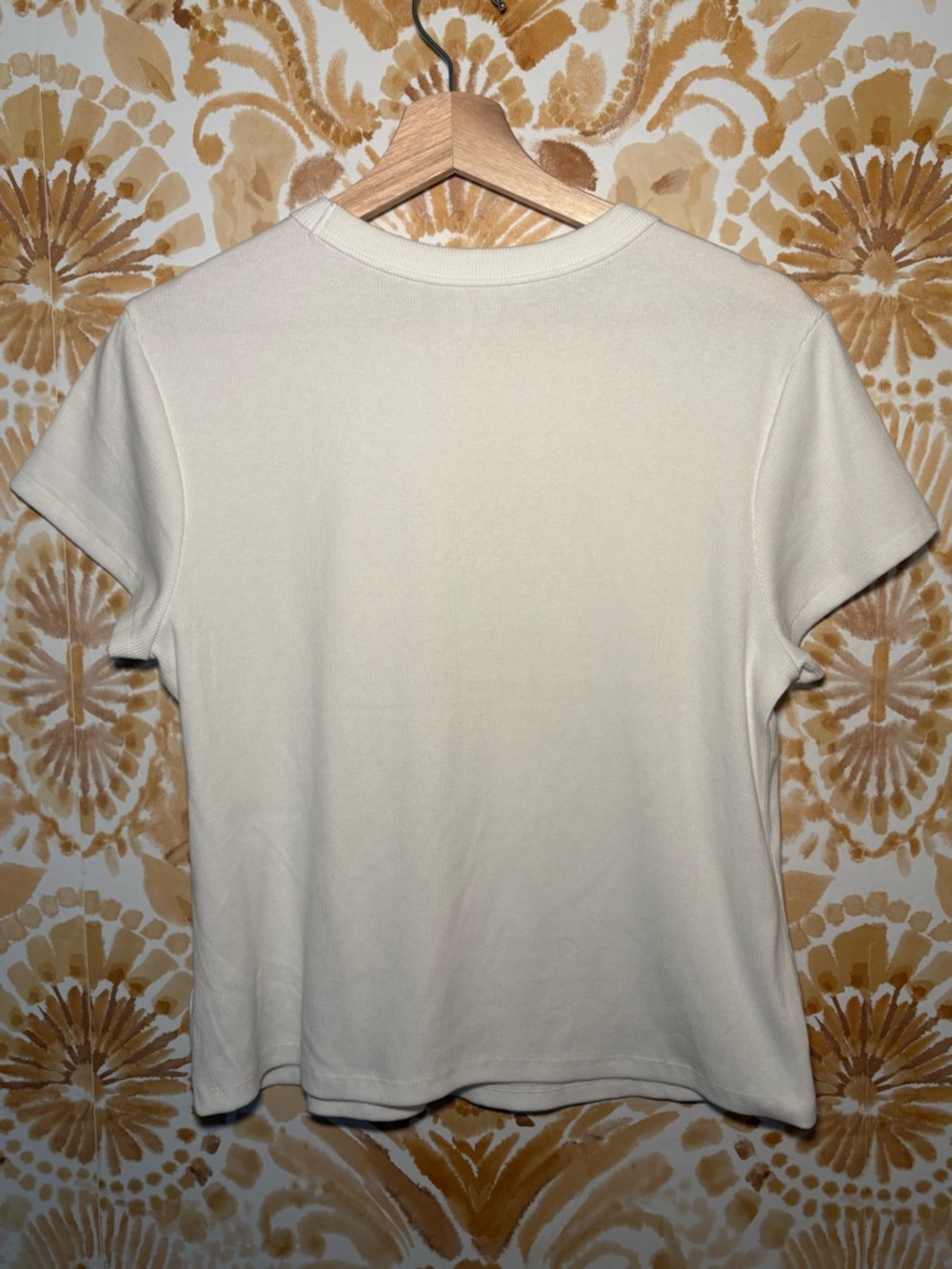 Old Navy Main Squeeze Lemon Graphic Tee Women's Size XL White Ribbed Baby T Y2K - Picture 6 of 7